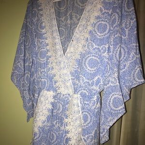 Light Blue Lace Romper